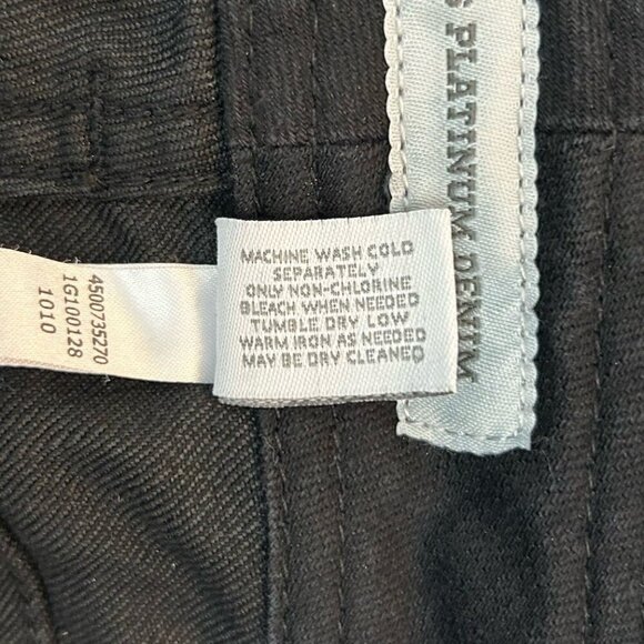 Chico's Womens Slim Capri Jeans Size 0 (S) Black Platinum Denim Ultimate Fit GUC - Picture 16 of 16